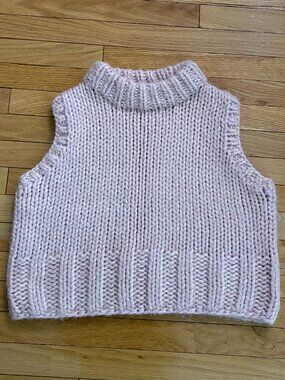 Zara Pink Chunky Vest
